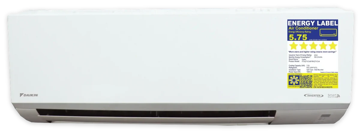 Daikin D-Smart FTKQ-CVAF Series inverter aircon unit